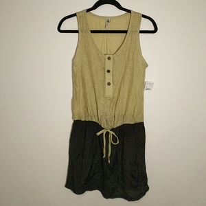 Linen-look Romper Coverup